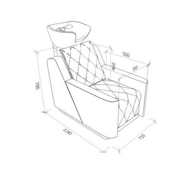 Мужская мойка барбер Manila