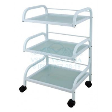 Столик косметологический (металл/стекло) - н03