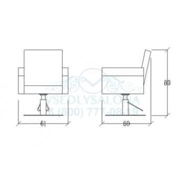 Кресло парикмахерское XILEMA CHAIR