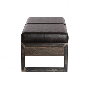 Пуф для барбершопа &quot;Брикстон&quot; двухместный