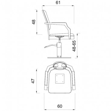 Кресло парикмахерское &quot;Louis 8&quot;
