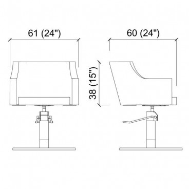 Кресло парикмахерское &quot;Birkin Black P&quot;