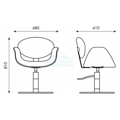 Кресло парикмахерское WAVE
