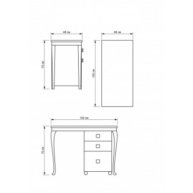 Стол маникюрный Alfa
