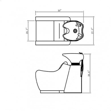 Мужская мойка барбер &quot;Cento&quot;
