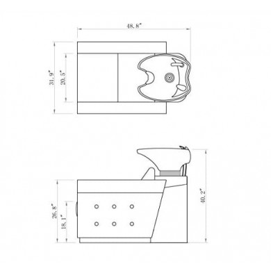 Мужская мойка барбер &quot;Foresta&quot;