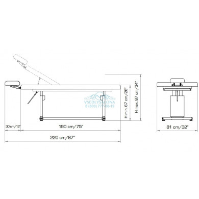 Кушетка массажная &quot;EIKOS&quot;