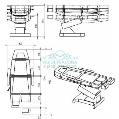 Педикюрное кресло &quot;Профи 3&quot;