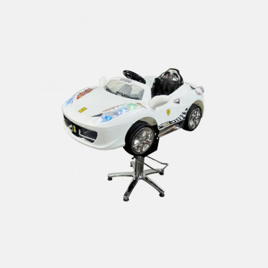 Детское парикмахерское кресло Авто Кабрио белый