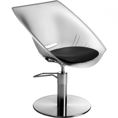 Кресло парикмахерское GINEVRA CONFORT TRANSPARENTE 