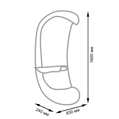 Парикмахерское зеркало с подсветкой &quot;Вейв&quot;