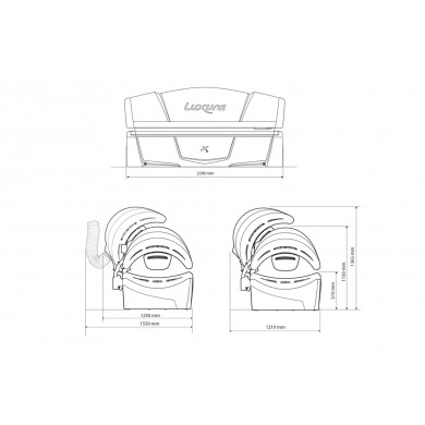 Горизонтальный солярий &quot;Luxura X3 30 Spr&quot;